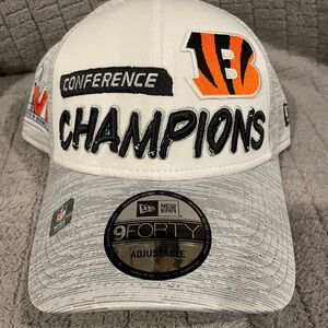 Cincinnati Bengals New Era Gray and Black AFC Champions Cap New!!!